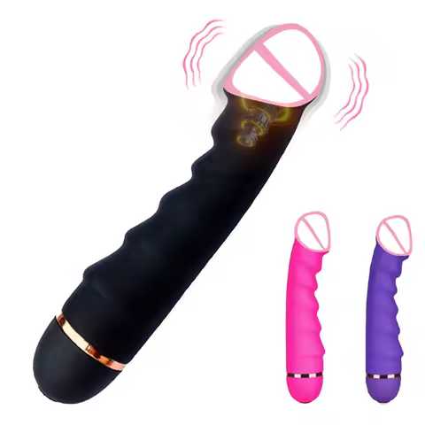 Powerful 10-Function Realistic Vibrator – Waterproof Silicone Dual Stimulation (G-Spot + Clitoris)
