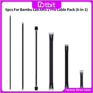 For Bambu AMS 2 Pro 6 in 1 Cable Pack High Quality Cable 3D Printer Accessories For Bambu AMS2 Pro