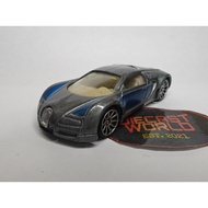 Hotwheels Bugatti Veyron Silver Blue