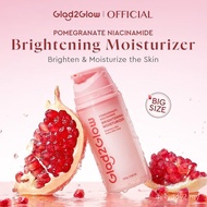 [100g]Glad2Glow Pomegranate  Niacinamide Brightening Moisturizer Big Size 100g Whitening Glowing Fac