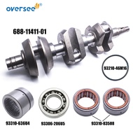 688-11411 Outboard Crankshaft  Assy For Yamaha Outboard Parts 3V 2T 75 85 90 HP Enduro 688-11411-01