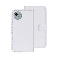 全城熱賣 - 適用於 Sharp Aquos wish4 idewei 瘋馬紋左右翻蓋手機皮套（白色）