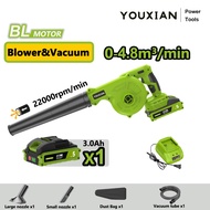 YOUXIANCordless Blower Angin 2in1 Air Blower + Vacuum Blower Cleaner Car Duster Cleaner Leaf Blower 