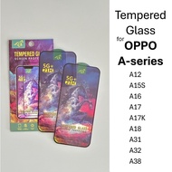 Tempered Glass for OPPO A-series [A5, A9, A12, A15S, A16, A17, A17K, A18, A31, A32, A37, A38, A3S, AX5, AX5S, AX7]