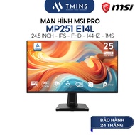 MSI PRO MP251 E14L Monitor (24.5 inch - IPS - FHD - 144Hz - 1ms) - Genuine product