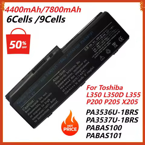 PA3536U-1BRS Laptop Battery for Toshiba Satellite L350 L350D L355 L355D X200 X205 P200 P200D P205 P2