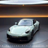 Meritor Figure 1: 18 Porsche 911 Targa 4 GTS 992 Convertible Sports Car Simulation Alloy Car Model