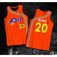 PBA RETRO JERSEY | MERALCO BOLTS DILLINGER #20 JERSEY | FULL SUBLIMATION FREE CUSTOM