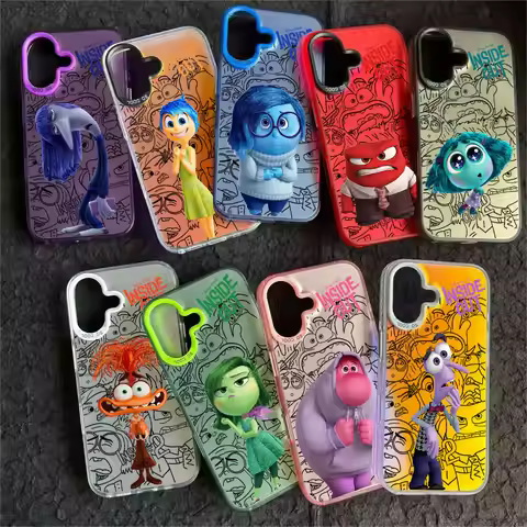 Lovely Inside Out 2 Phone Case For iPhone 17 16e 16 15 14 13 12 11 mini Pro Max X XR XSMAX 8 Air Plu