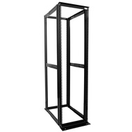 Raising Electronics Server Rack 4 Post Open Rack Frame Rack Enclosure 19 Inch Adjustable Depth Alumi