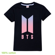 [Ready Stock] Kids BTS Cartoon Baby T-shirt Boy Top Baby Casual Clothing Girl Shirt Sweatshirt Short