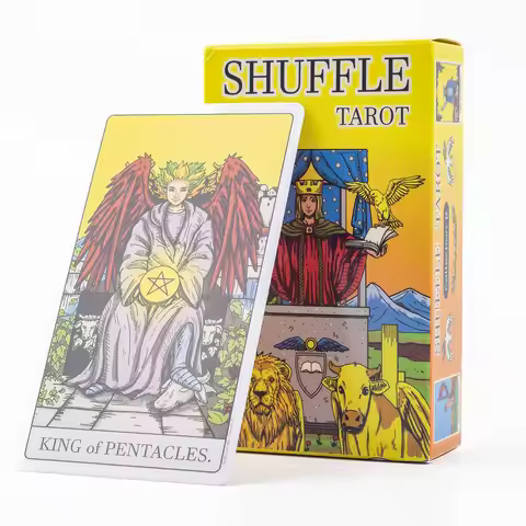 Shuffle Tarot 80-Card Deck for Fate Divination and Fortune Telling Compact Board Playing Game and Pa
