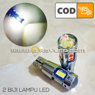 ARSYLED - 2 BUAH lampu led senja mobil T10 METALIK SILVER - Sigra Calya Avanza Xenia