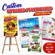 A4|A3|A2|A1|A0 Custom poster board printing UV direct printing KT board display board foam board men