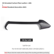 แผงแผงหน้าปัดรถยนต์รถฝาครอบภายในใหม่ TPU คอนโซลกลางปกสำหรับ BMW X3 Ix3 X4 G01 G02 G45 G08 ABS คาร์บอ