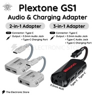 PLEXTONE GS1 2in1/ 3in1 Type-C to 3.5mm AUX Adapter 60W Fast Charging Hi-Res Audio Sound Card Conver