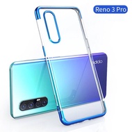 [ส่งจากไทย] Case Oppo Reno 3Pro เคสเคสโทรศัพท์ วีโว่ เคสนิ่ม TPU เคสใสขอบสี เคส Reno 3 Pro