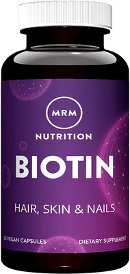 MRM NUTRITION Biotin | Hair + Skin + Nails | Cellular energy | Vegan + Gluten-Free | Non-GMO Project