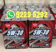 日本TANI全合成機油偈油，5W-30 5W30，4升4L裝，$150。