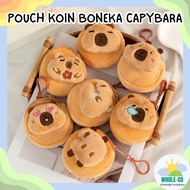 Premium 3D Capybara Doll Coin Pouch Animal Capybara Chocolate Pastel Soft Coin Holder Cute Unil Cute