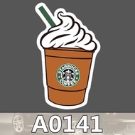 A141 - Starbucks Coffee Logo Character Sticker Waterproof Reform DIY Laptop Carrier Bicycle Tumbler Phone Case Sticker