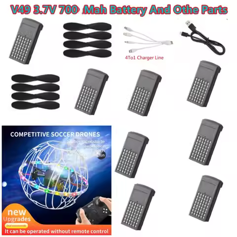 4DRC V49 Drone Battery 3.7V 700Mah /Propeller 4D-V49 Drone Spare Parts Battery V49 RC Dron Battery B