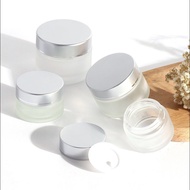Cream bottle frosted glass cream bottle cosmetic frosted sub-bottle eye cream bo面霜瓶磨砂玻璃霜膏瓶化妆品蒙砂分装瓶眼霜