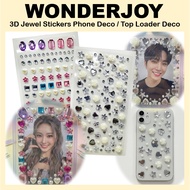 [WONDERJOY] Jewel Stickers Phone Deco / Top Loader Decoration