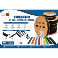 UL Heat Shrinkable Tube 2:1 Ratio 600V 125 C VW-1 | 10/5mm 12/6mm 14/7mm LINGFREE Heat Shrink Tube