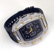 Jam Tangan Wanita Terbaru Model Oval Tali Rubber