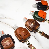 意大利植鞣牛皮革搓手液掛套