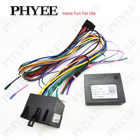 CAN Bus Decoder Mini-ISO Wiring Harness, Display SWC PDC Retention, P&P 16 Pin Android Loom, for Ren