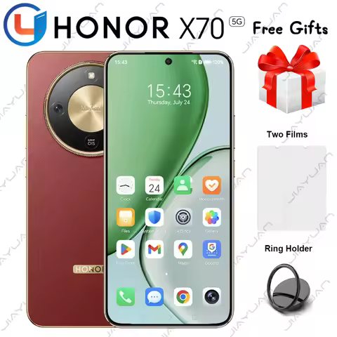 2025 Original HONOR X70 5G Mobile Phone 6.79" AMOLED Display Snapdragon 6 Gen 4 Battery 8300mAh Goog