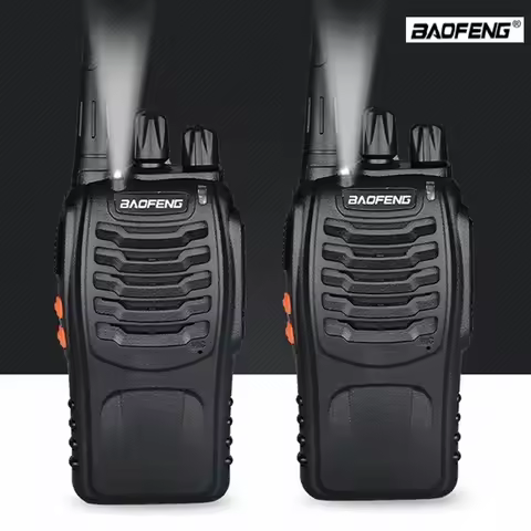 2PCS Baofeng BF 888S Walkie Talkie UHF BF888S Long Range Two Way Ham Portable Radio Transceiver for 
