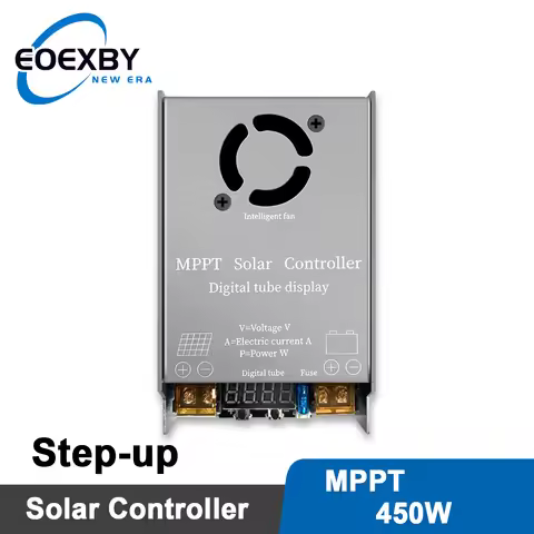 EOEXBY MPPT 450W Booster Solar Controller 12V~50V Step-up Charging For 24V36V48V60V72V LiFePO4 Lithi