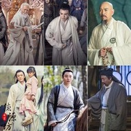 新版倚天屠龍記張無忌同款宋朝經典影視古裝武俠服書生服和尚服裝【樂營】
