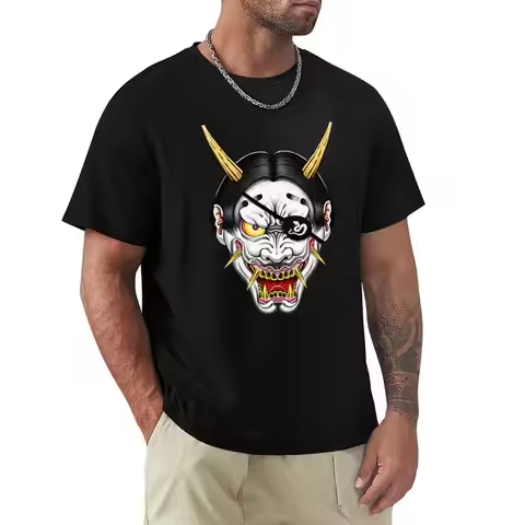Hannya Goro Majima T-Shirt plus sizes boys whites Funny t-shirts mens t shirt graphic