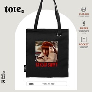 TS Red | Thrift Apparel Tote Bag