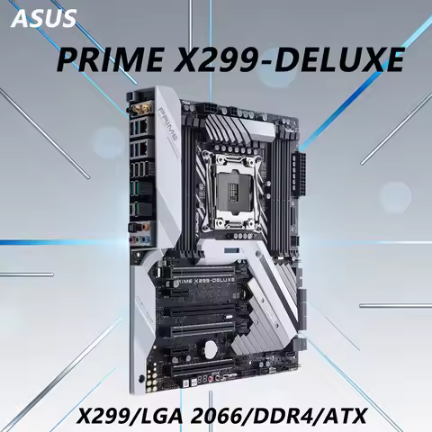 ASUS PRIME X299-DELUXE Motherboard X299 LGA 2066 CPU For i9-7980XE i9-7960X i9-9960X i9-9920X i7-780