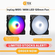 Inplay M05 Rainbow / M06 White LED 120mm 12cm PC Case Fan