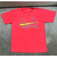 Second-Hand T-Shirt Short-Sleeved Round Neck Shirt 36-24 Maj Brand Back With Pattern Number 4 Staine