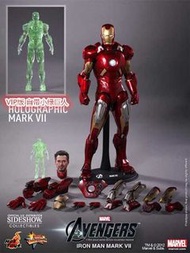 Iron Man Hot Toys 復仇者聯盟MMS185 馬克7 MK7 vip tony 鋼鐵奇俠 限定版附小綠人 mms 185
