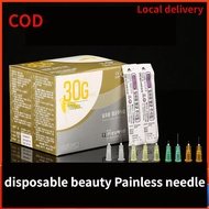 COD 30G4mm 30G13mm 30G25mm Beauty needle 50pcs 100pcs Disposable Needle Local sellers