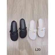 Mesh bow loafers L20