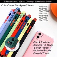Vivo V23 V23e V21e V21 V20 SE V19 V20SE Color Corner Shockproof Phone Case Casing Cover Housing