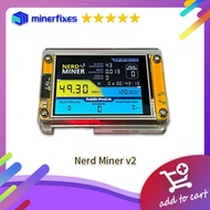 Nerd Miner V2 2.8 Inch display lottery machine low power consumption unlimited solo Mode55K Upgrade