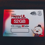 Voucher Tri 52GB Unlimited YT