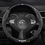 Car Steering Wheel Cover For Nissan Qashqai J11 J10 Leaf X Trail March Tiida Kicks Versa Juke Alcant