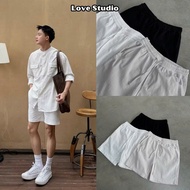 Men's Loose Linen Shorts – Cool LinenShorts, Elastic Waist with Drawstring for Going to the Beach Q1