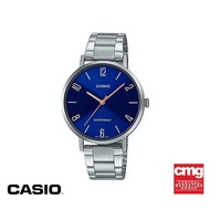 CASIO นาฬิกาข้อมือ CASIO รุ่น LTP-VT01D-2B2UDF วัสดุสเตนเลสสตีล สีน้ำเงิน